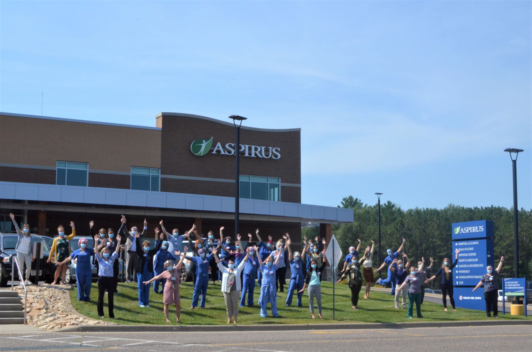 Aspirus Medford Hospital staff celebrate 300 days without an inpatient fall.